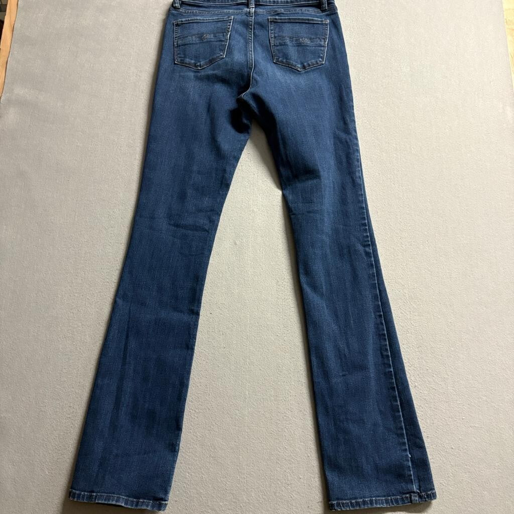 New York & Company Soho Bootcut Jeans Womens 8 Tall Blue Denim Stretch