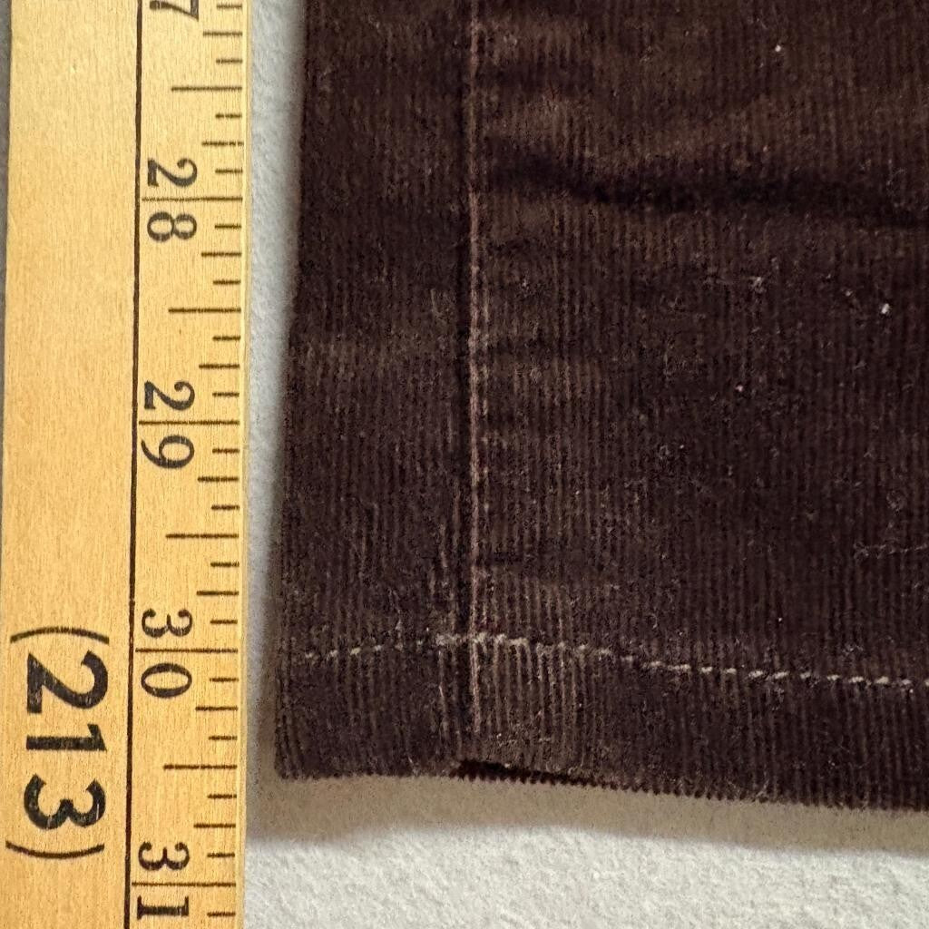 Chaps Denim Corduroy Pants Womens 10 Brown Stretch Straight Leg Casual