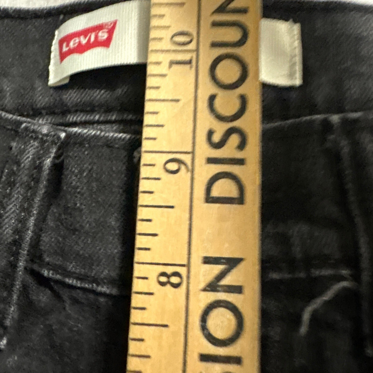 Levis 511 Slim Jeans Mens 28x28 Black Distressed Ripped Denim Pants 16 REG