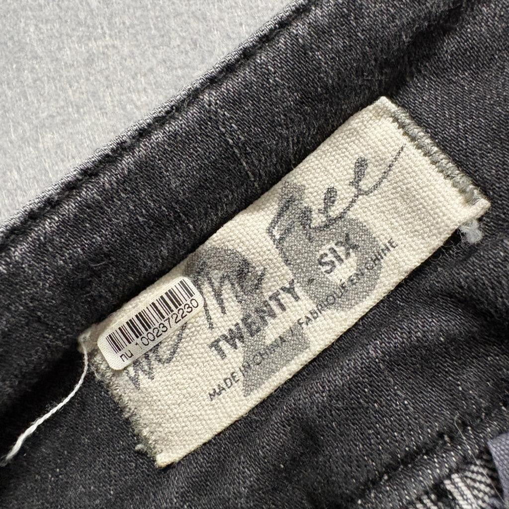 We The Free Free People Lace Up Skinny Jeans Womens 26 Gray High Rise Stretch