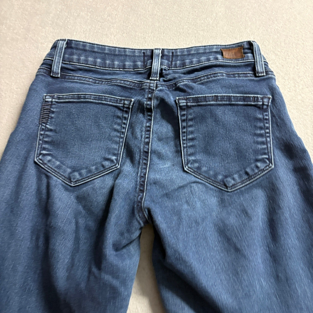 Paige Verdugo Ankle Jeans Womens 27 Blue Denim Skinny Stretch Made in USA