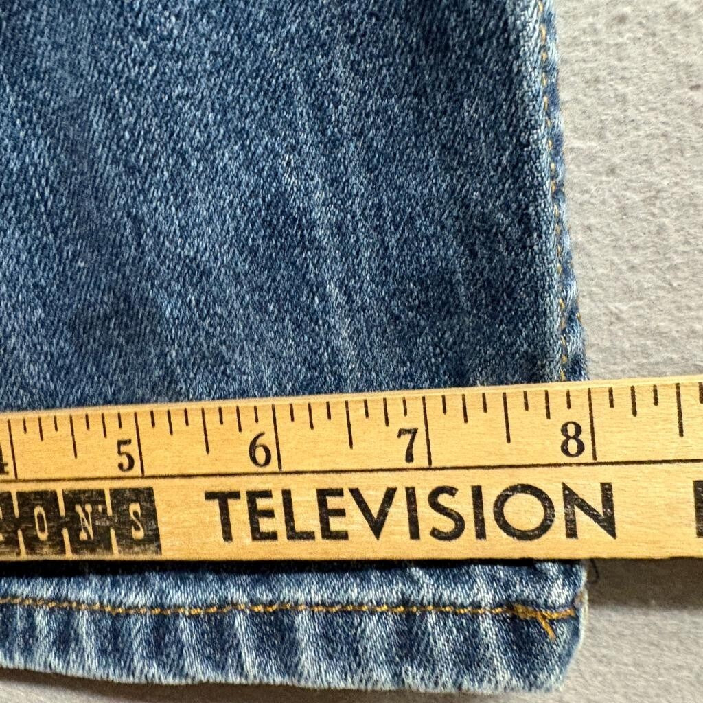 Free World Drifter Jeans Mens 33 Blue Denim Straight Leg 100% Cotton
