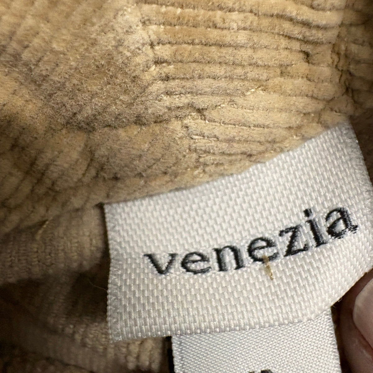 Venezia Corduroy Pants Womens 18 Average Tan Brown Stretch Bootcut Corduroy