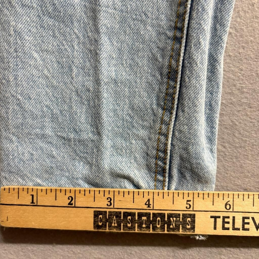 American Tall Milo Relaxed Tapered Jeans Womens 28 x 36 Light Salt Lake Wash
