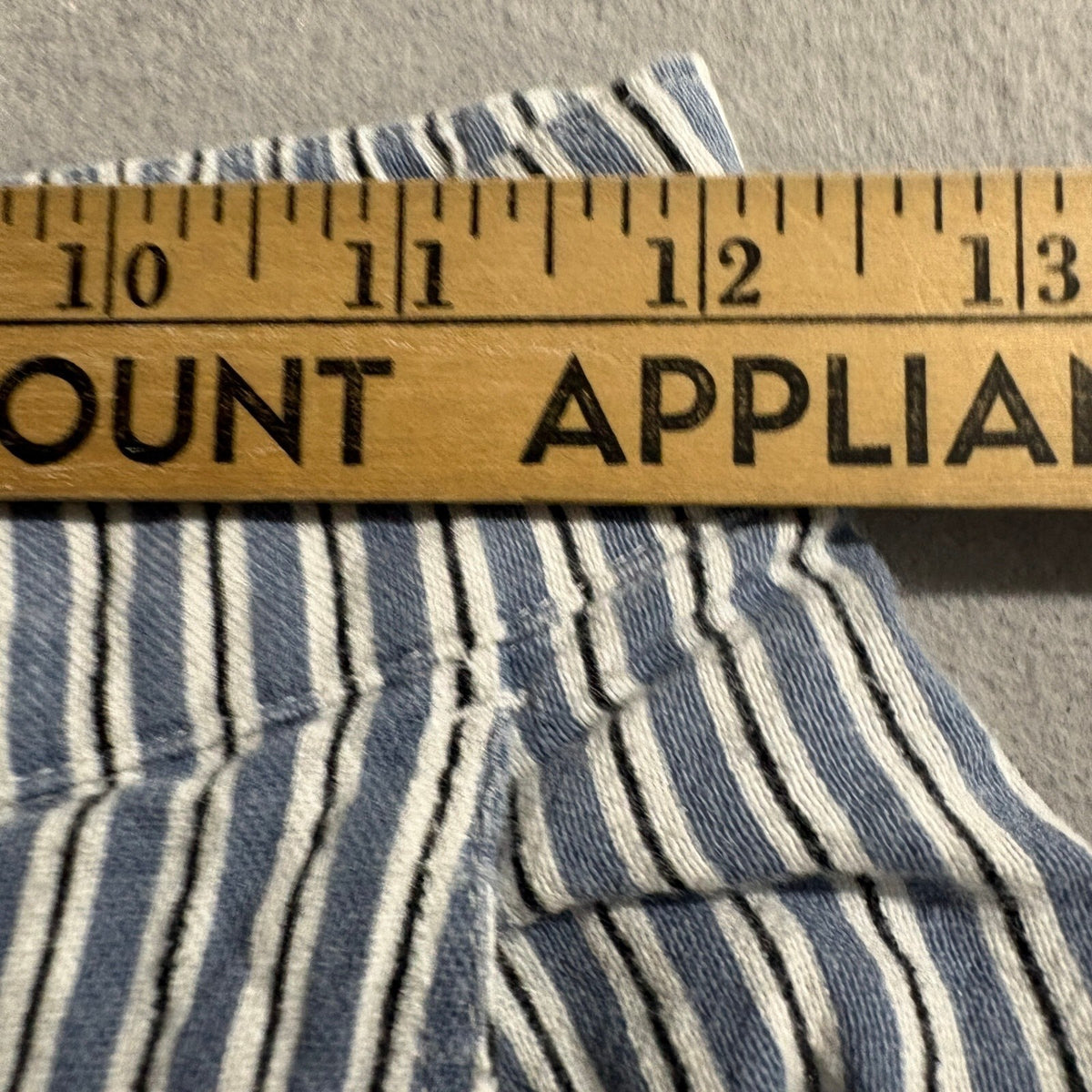 Hollister Ultra High Rise Pants Womens Small Blue White Striped Wide Leg Crop