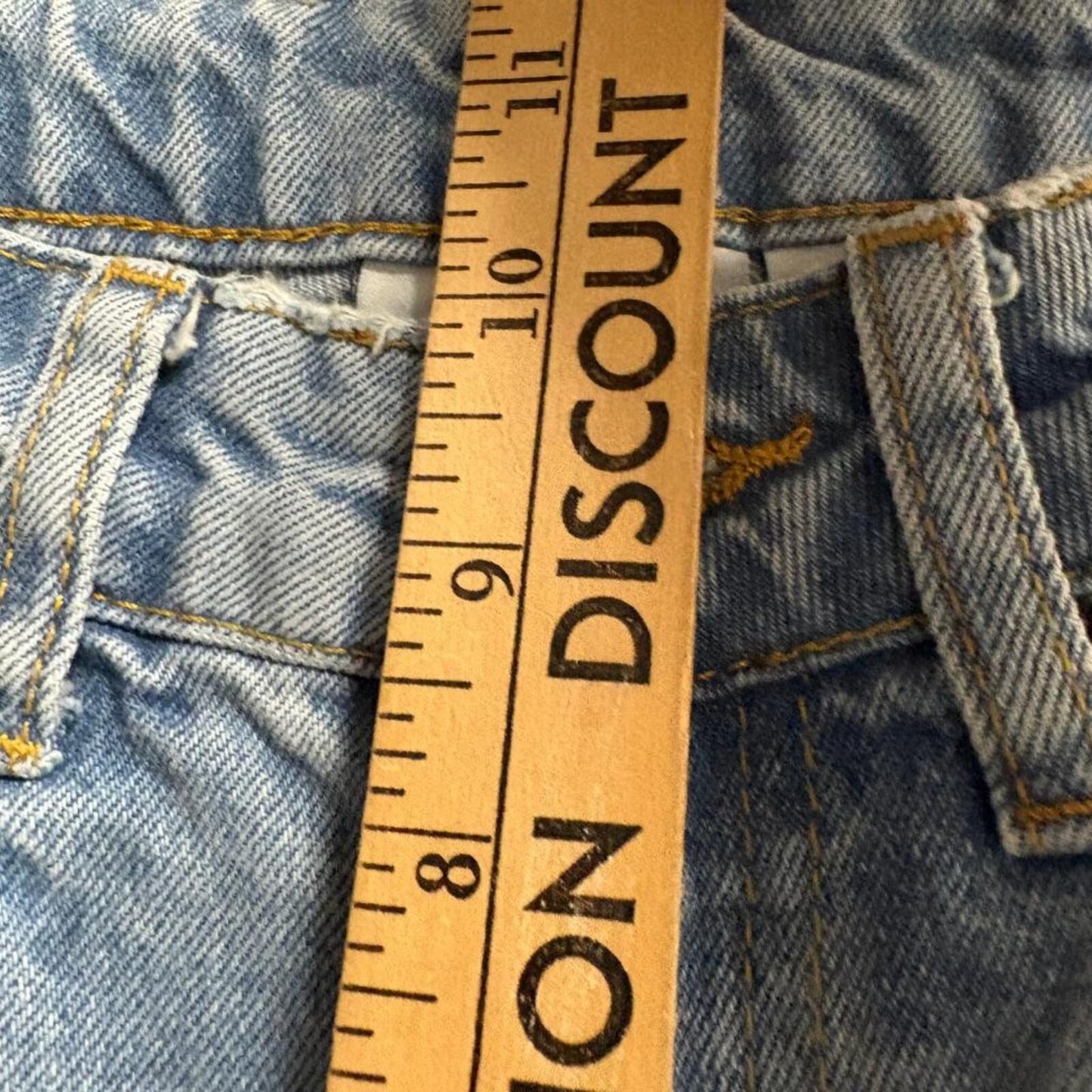 The Ragged Priest Ragged Jeans Womens 26 Blue Denim High Rise Straight Leg