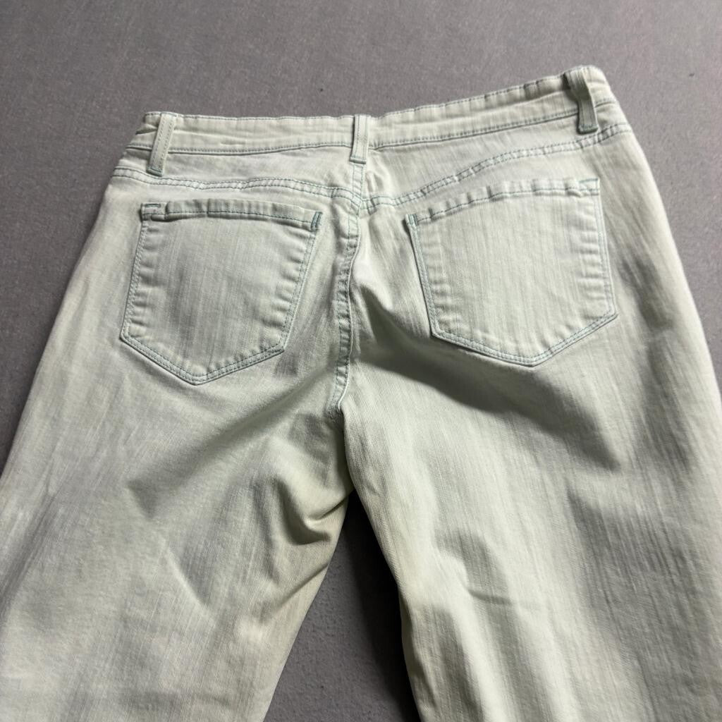 Vintage America Blues Boyfriend Jeans Womens 4/27 Light Green Denim Stretch