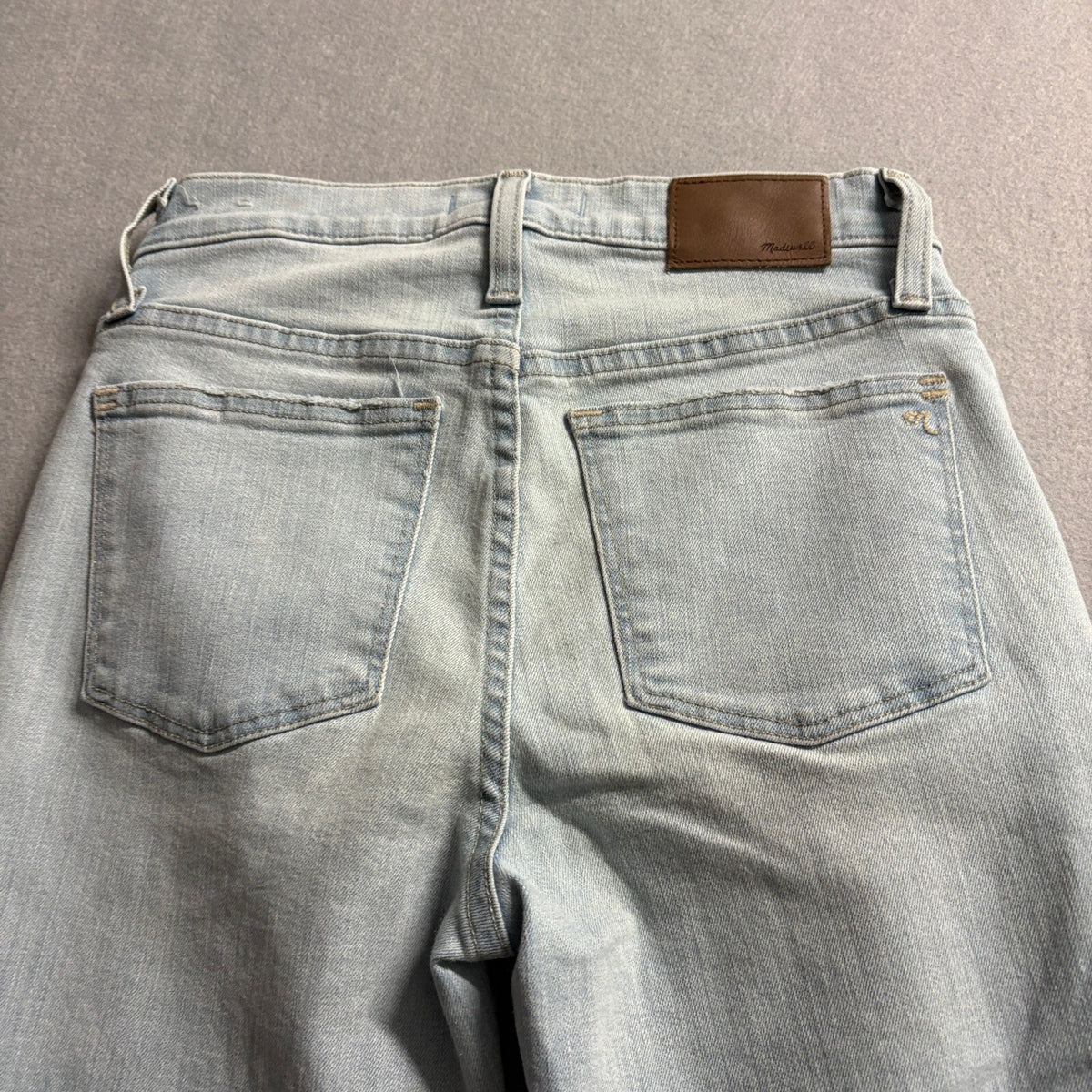 Madewell 9 Inch Mid Rise Skinny Crop Jeans Womens 25T Light Wash Denim Stretch