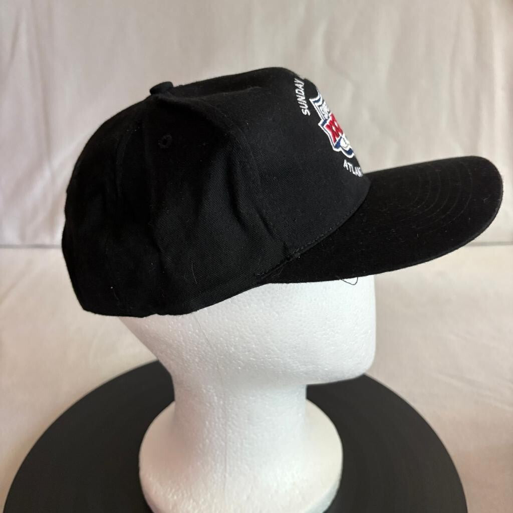 Vintage Super Bowl XXXIV 2000 Atlanta Georgia Logo 7 Snapback Hat Cap Black