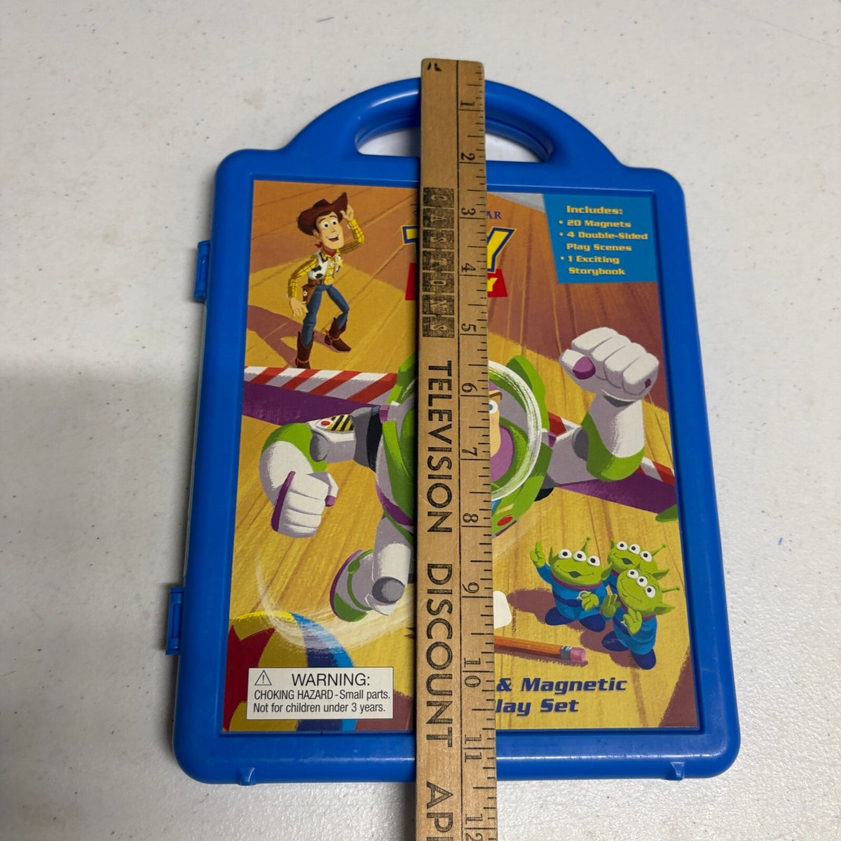 Disney Pixar Toy Story Book & Magnetic Play Set Field Day Carrying Case Complete
