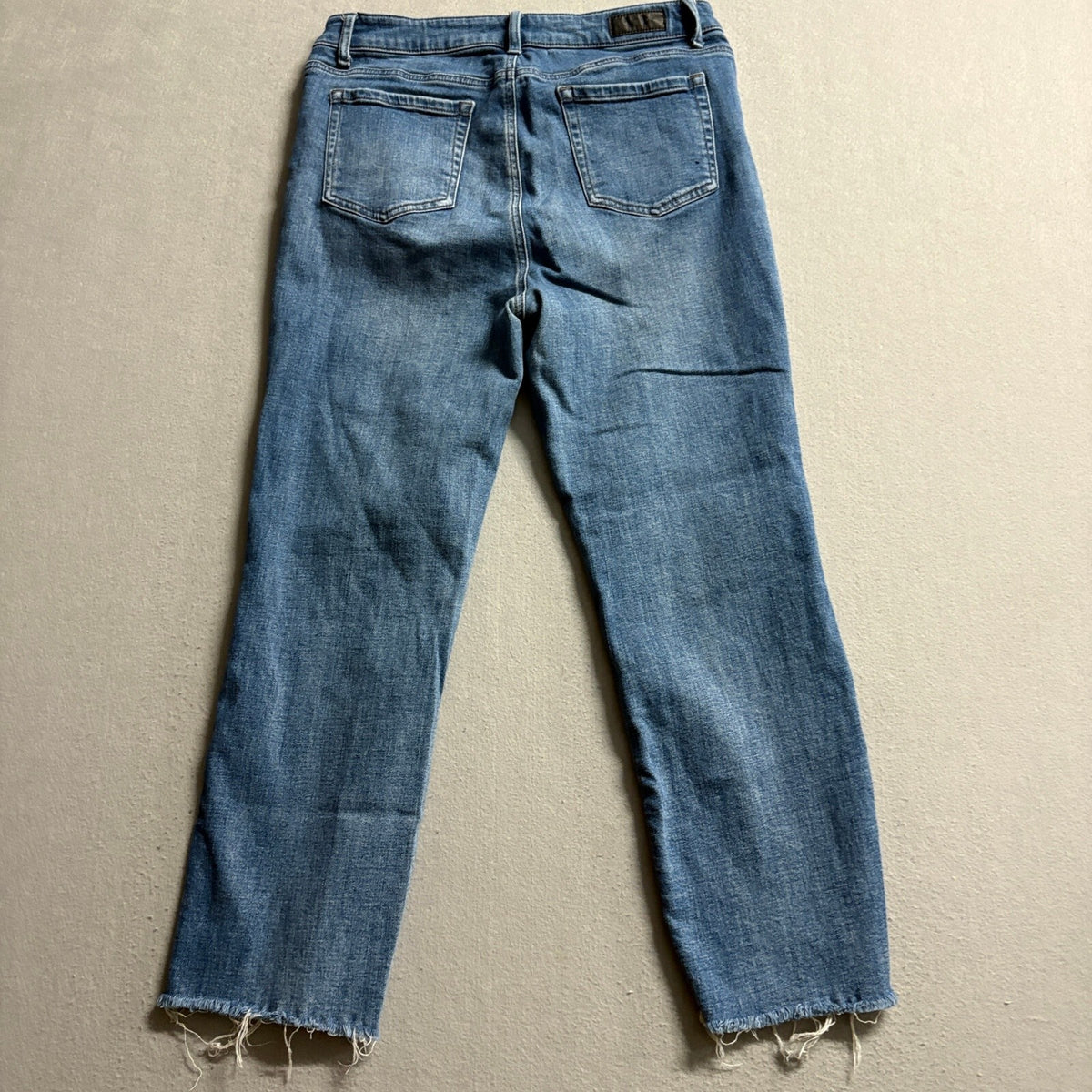 Kenneth Cole New York Jeans Womens 10 Blue Denim High Rise Exposed Button Fly