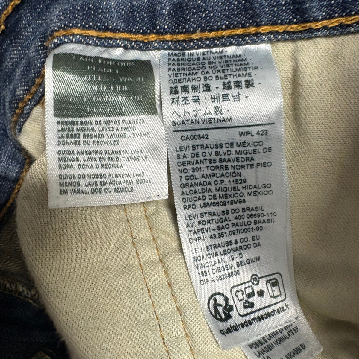Levis 559 Relaxed Straight Jeans Mens Size 42 x 38 Blue Denim Big & Tall