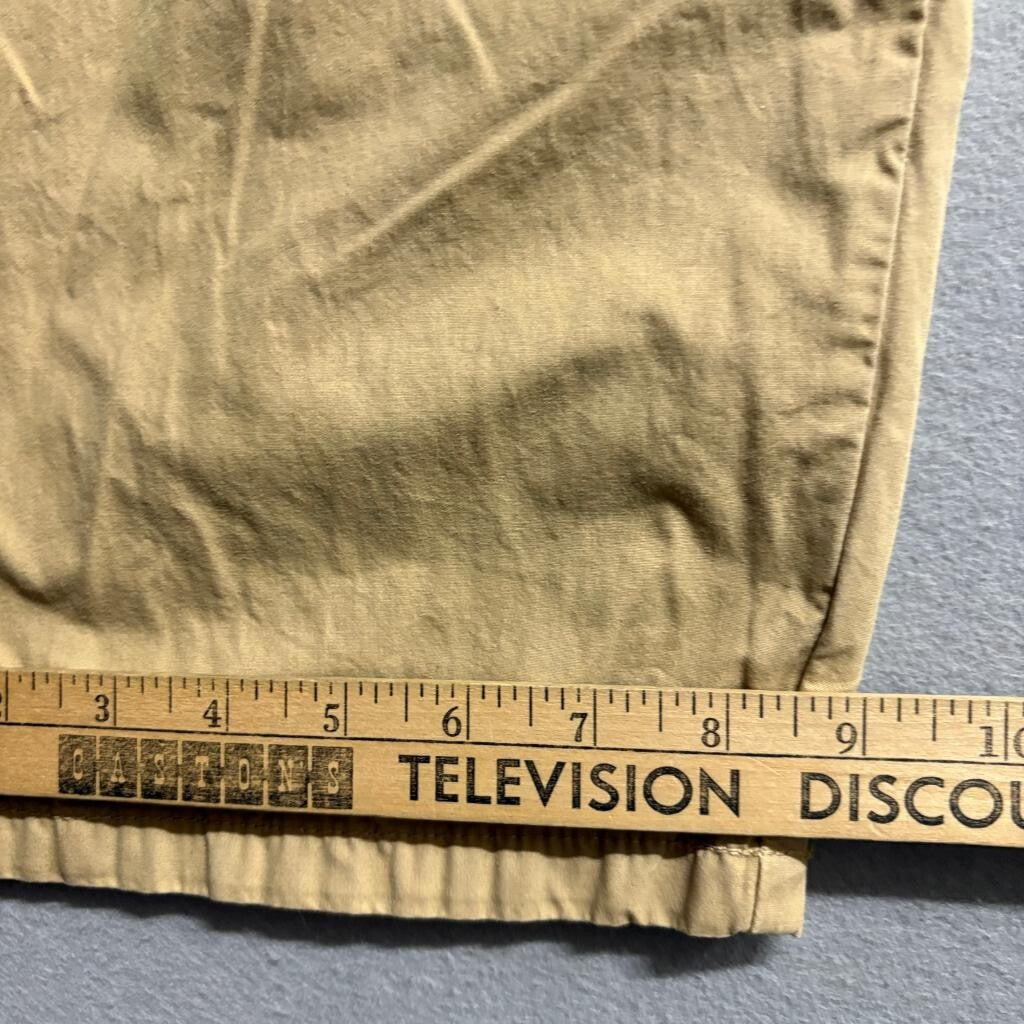 Stan Ray Easy Pants Mens Medium Khaki Tan Cotton Drawstring Elastic Waist