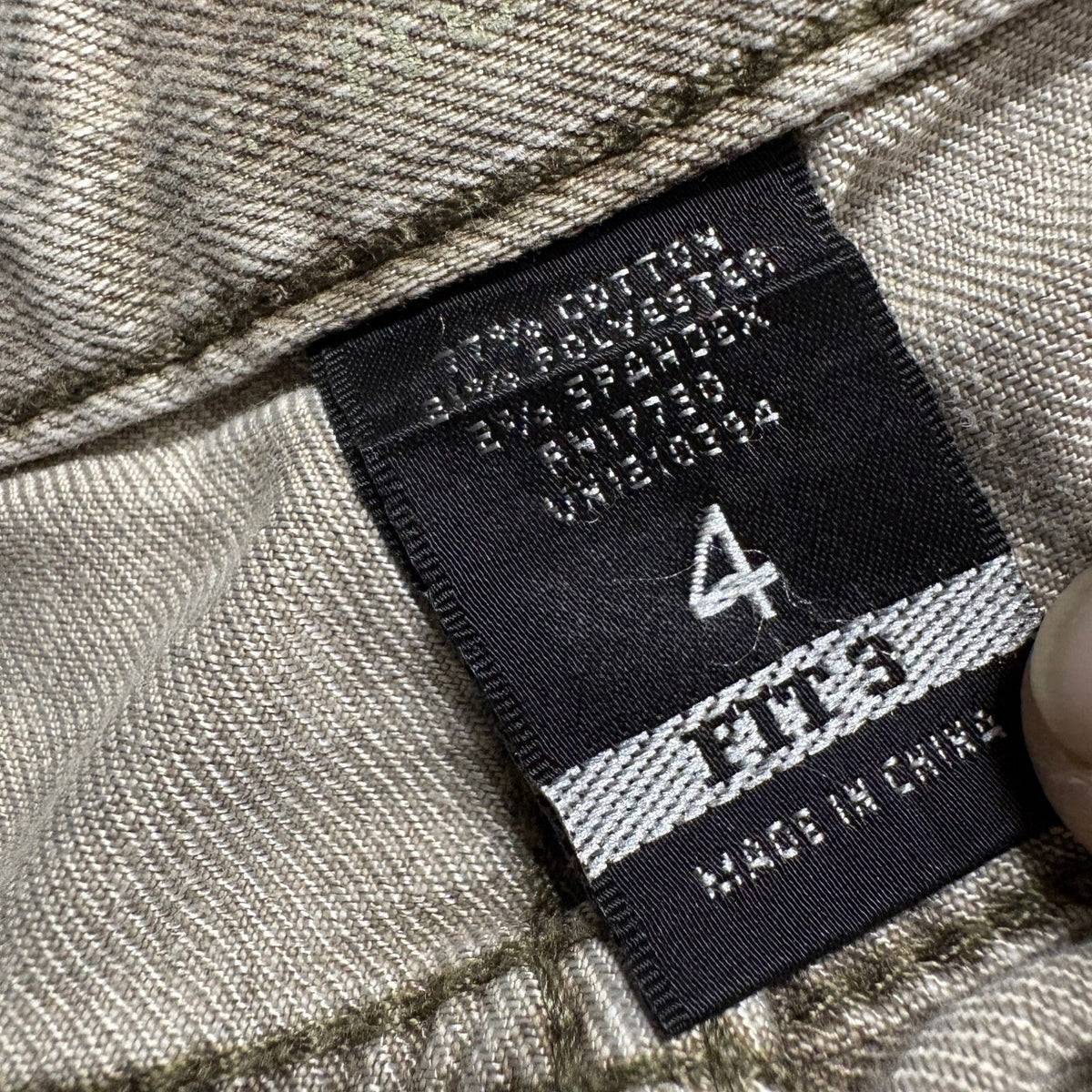 Rue21 Womens Cargo Pants Size 4 Tan Beige Stretch Skinny Leg Utility Low Rise