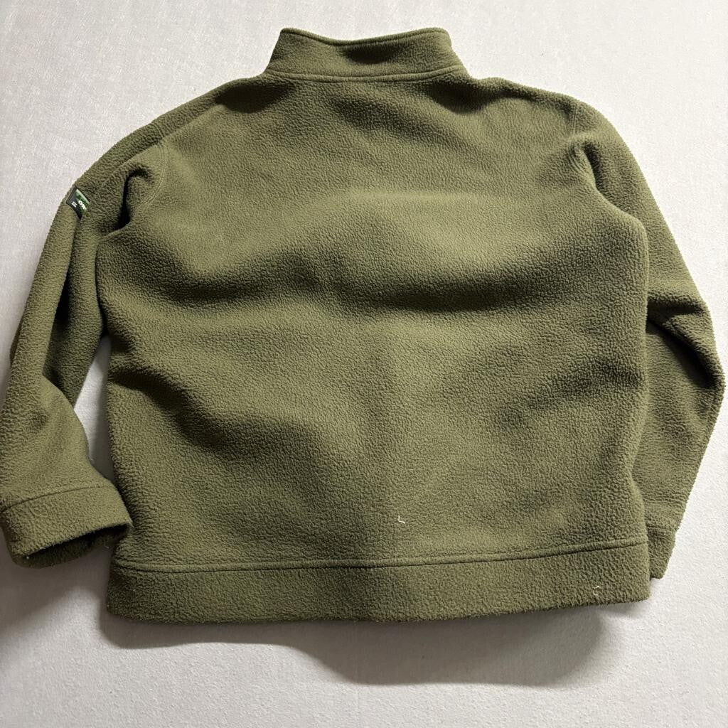 Orvis Classic Collection Fleece Jacket Mens XL Green Full Zip Mock Neck VT USA