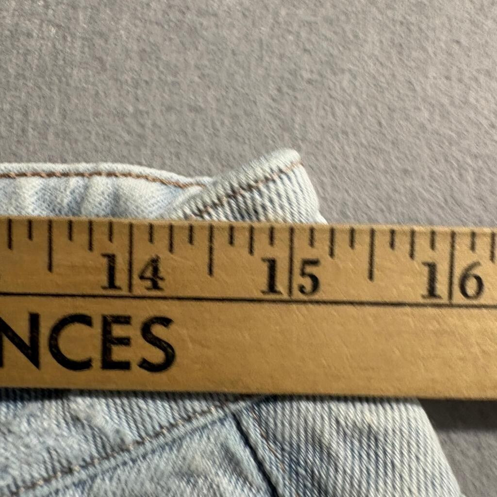 And Now This Womens Jeans Size 30 Light Wash Raw Hem Wide Leg Denim High Rise