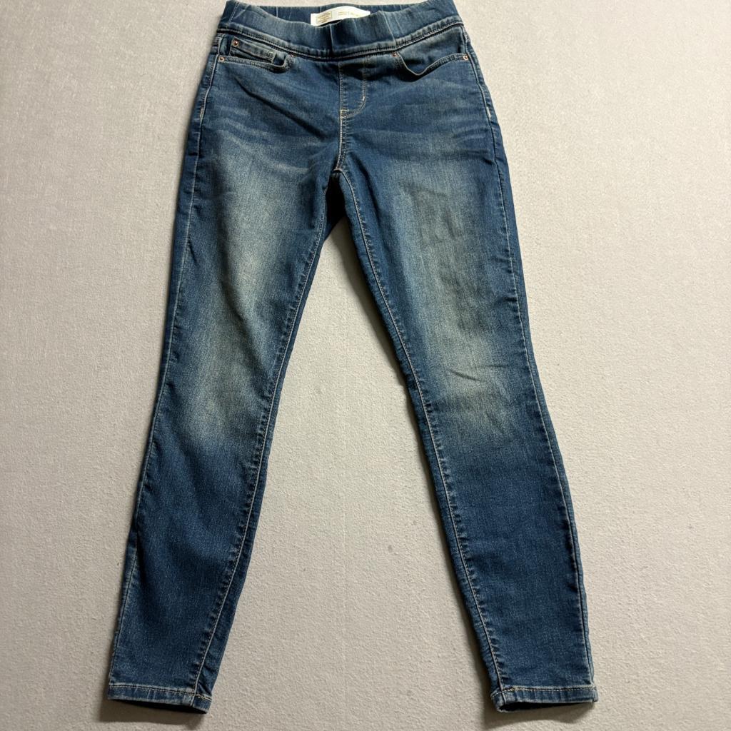 Signature by Levi Strauss Gold Pull On Skinny Jeans Womens Size 2S W26 L28 Blue