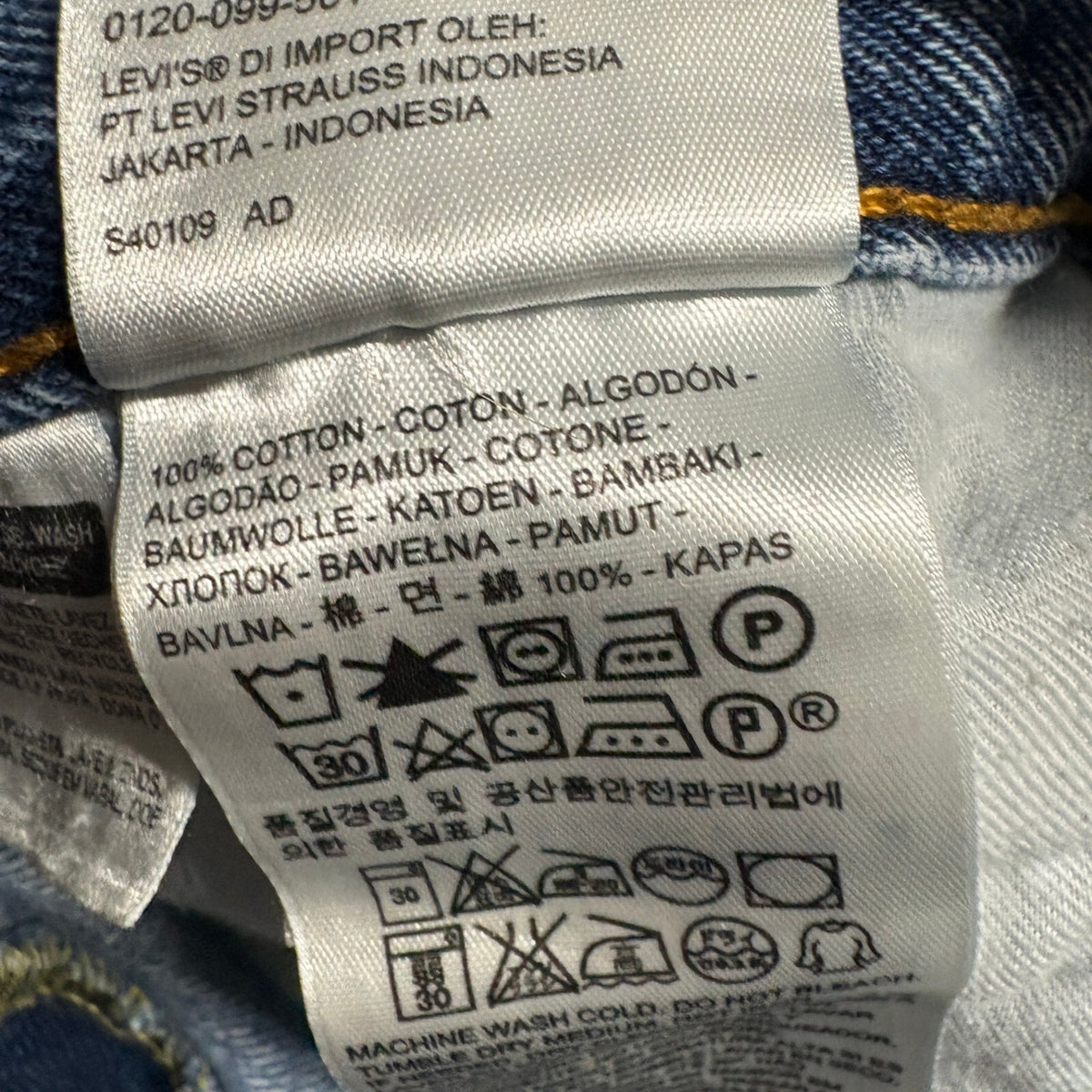 Levi's 505 Regular Fit Jeans Mens 34x29 Medium Wash Blue Denim Straight Leg