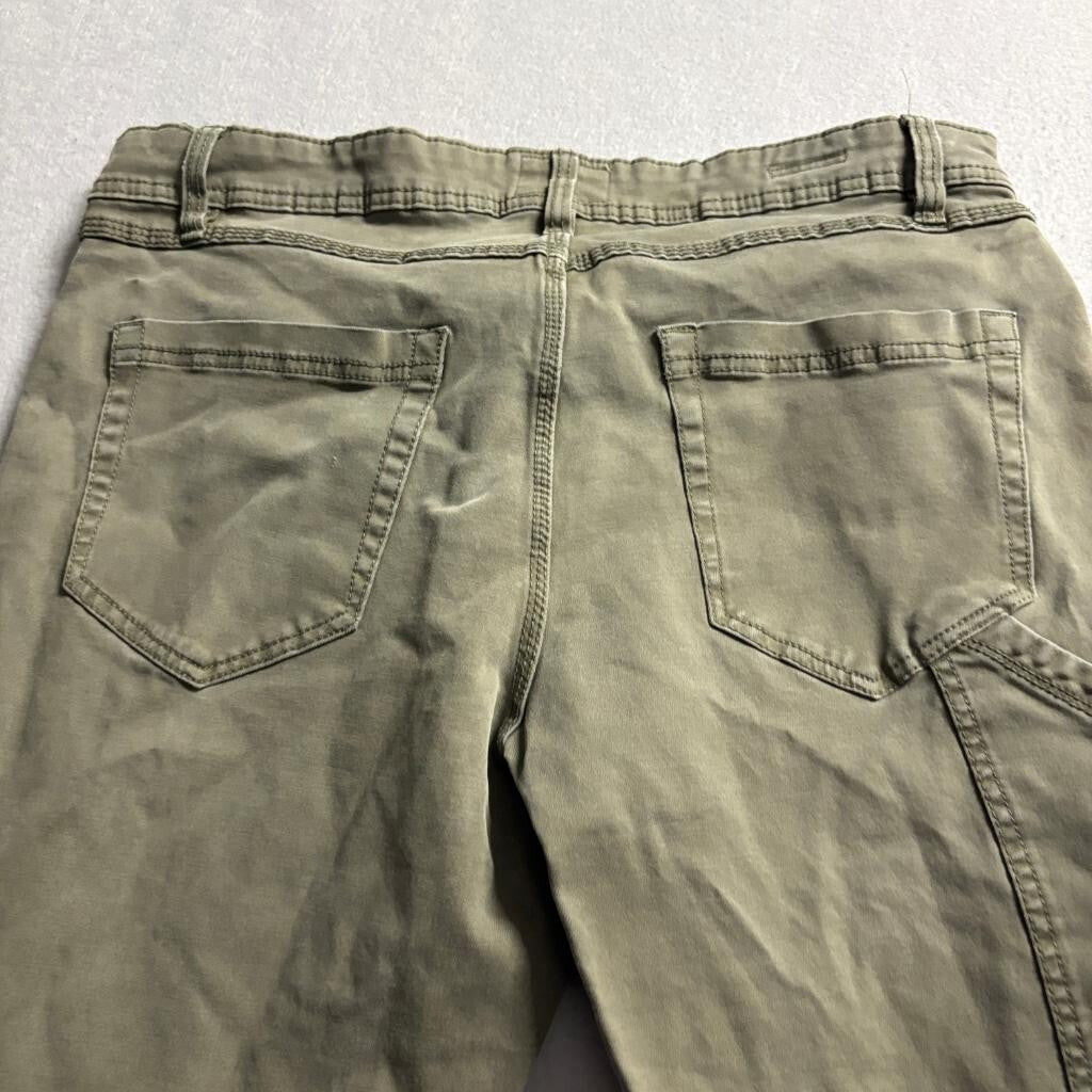 Weatherproof Vintage Mens Straight Fit Pants 36x32 Green Cotton Stretch Chino