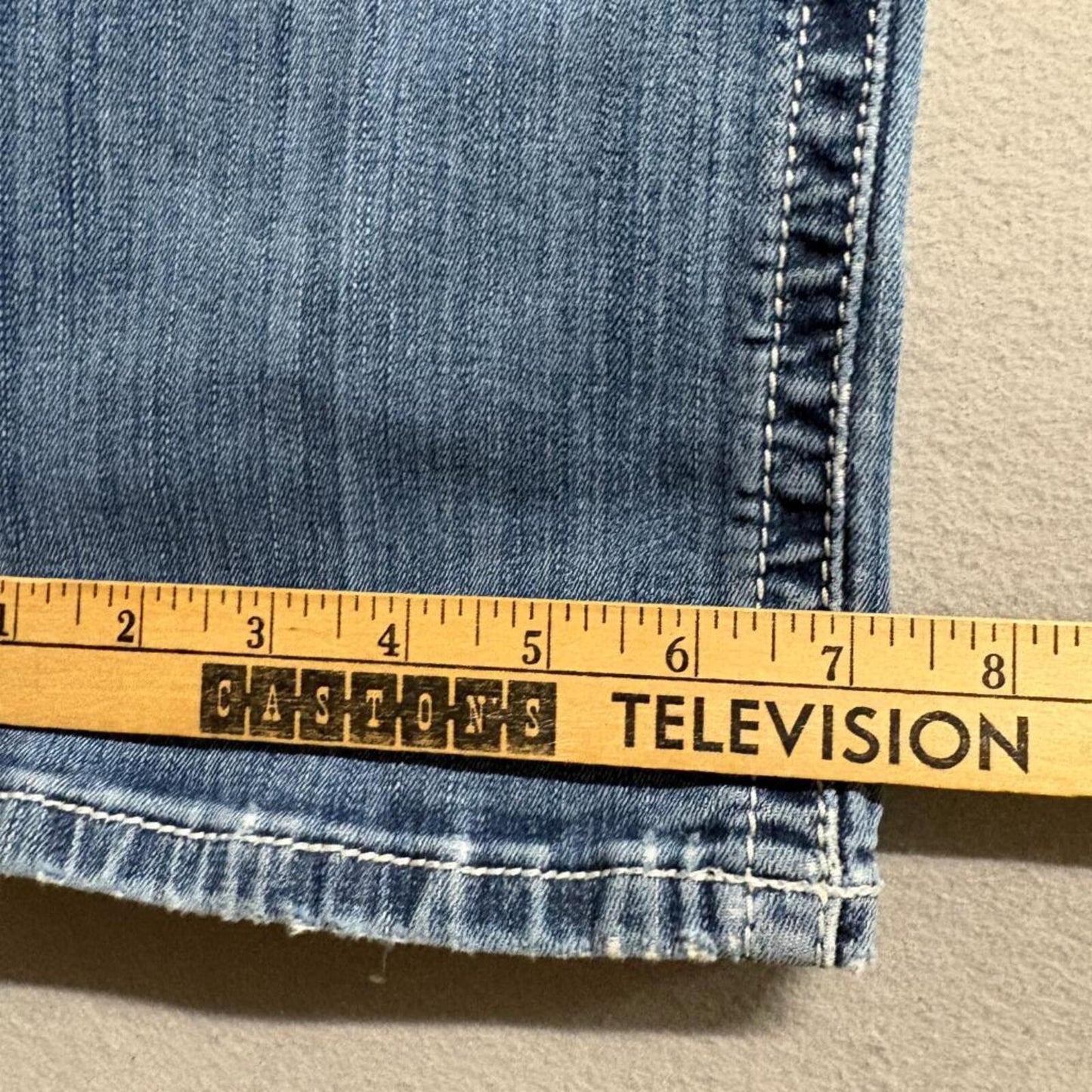 Ariat Real Denim Womens Jeans Size 29S Blue Bootcut Mid Rise Stretch Distressed
