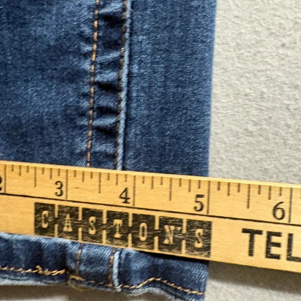 Seven7 Tummyless Skinny Jeans Womens Size 4 Blue Denim Stretch Mid Rise Inseam