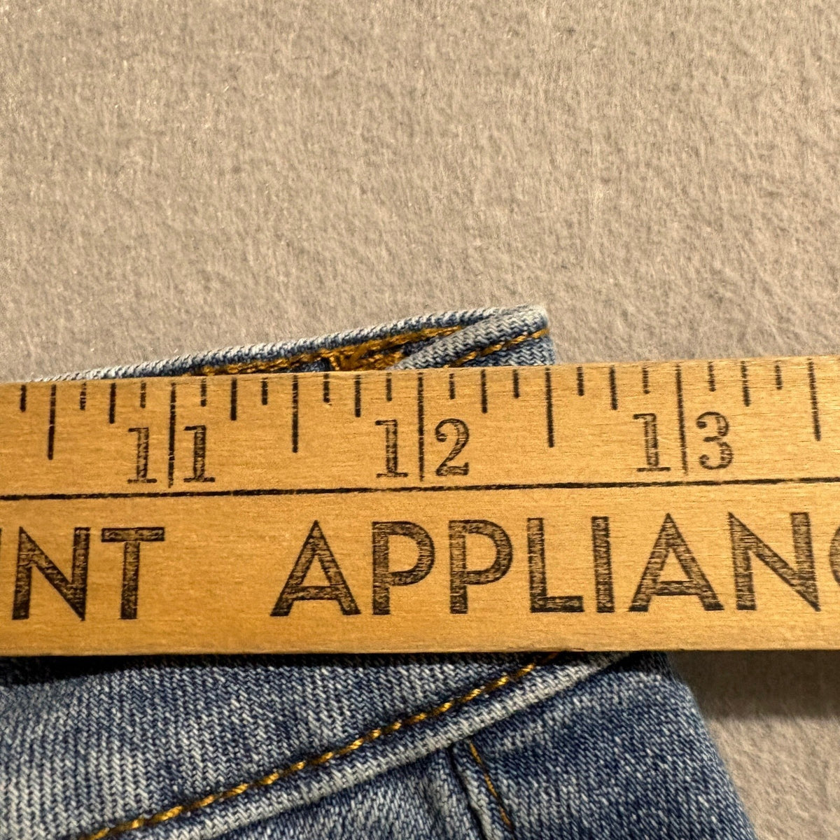 OAT New York Straight Leg Jeans Size 0 25 Blue High Rise Raw Hem Stretch Denim - Photo 8