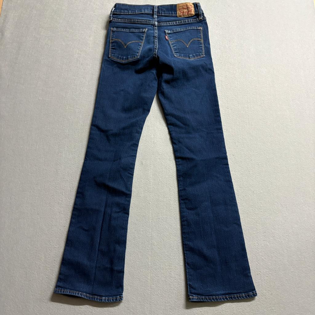 Levi's 315 Shaping Bootcut Jeans Womens 26 Blue Denim Stretch Dark Wash