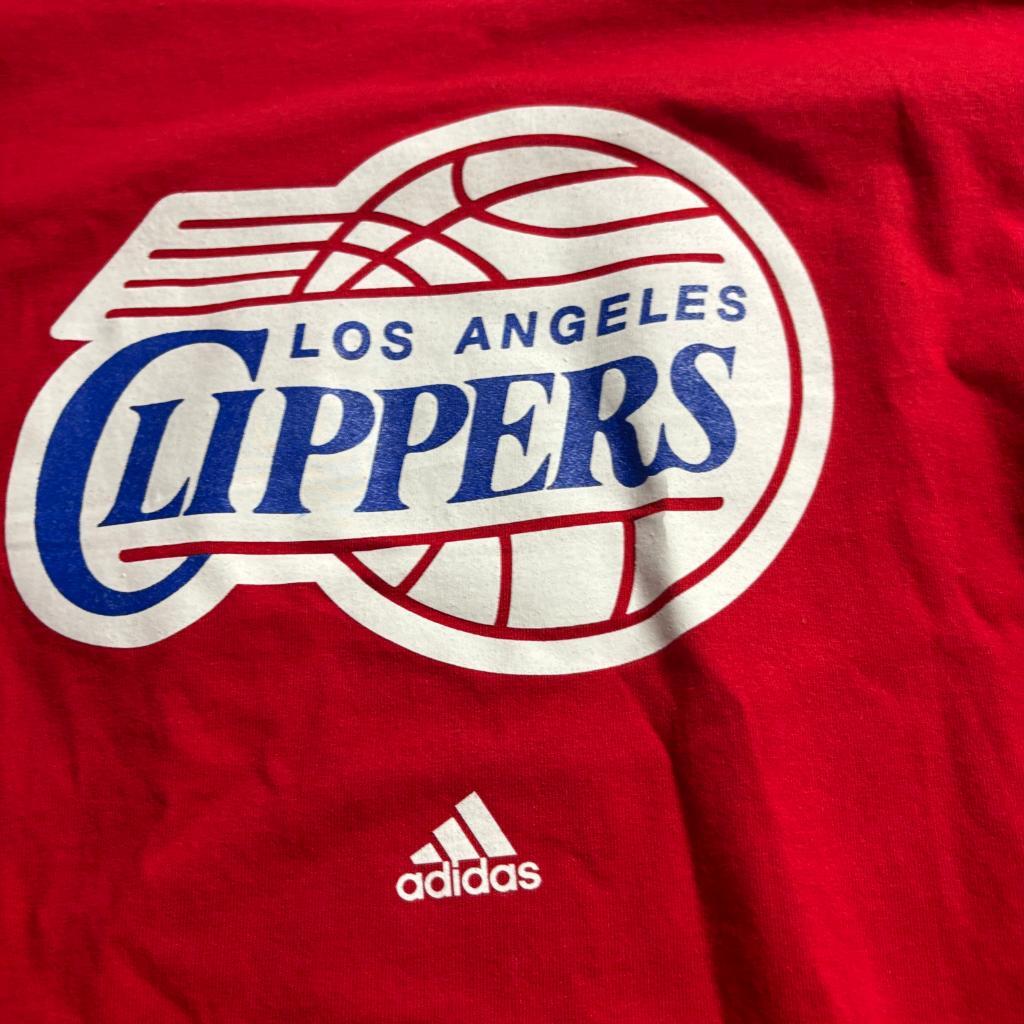 Los Angeles Clippers Adidas Long Sleeve Shirt Mens XL Red NBA Graphic Tee New