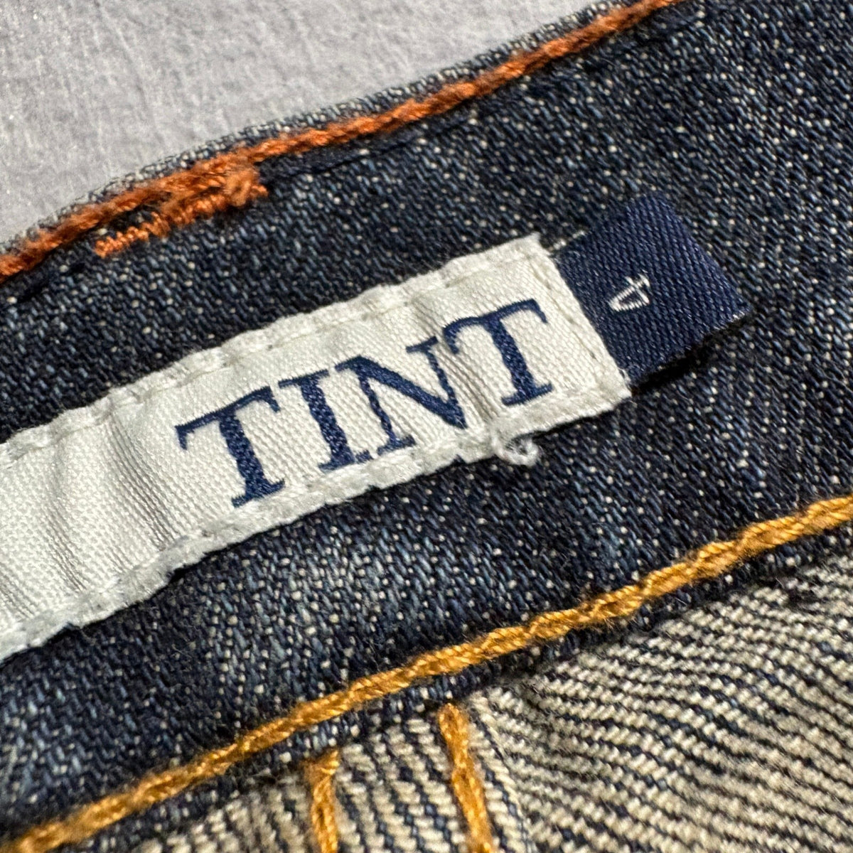 Tint Jeans Womens Size 4 Blue Denim Stretch Straight Leg Mid Rise Medium Wash