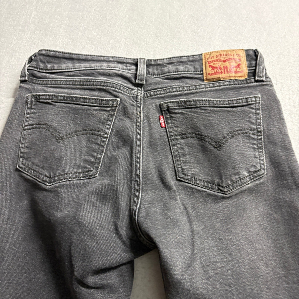 Levis Superlow Bootcut Jeans Womens 29 Black Denim Low Rise Waterless Stretch