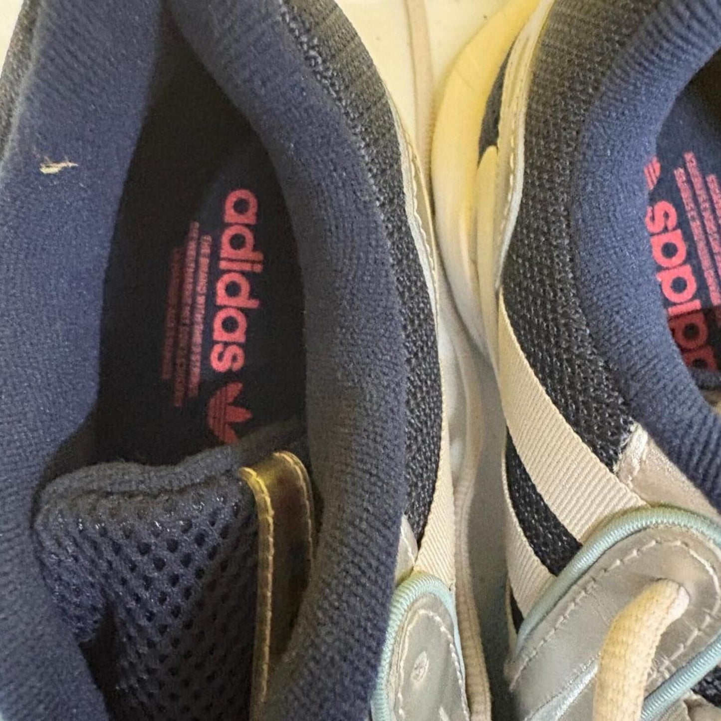 Adidas Equipment Gazelle Navy Silver Metallic Mens Size 5 Running Shoes EE7746