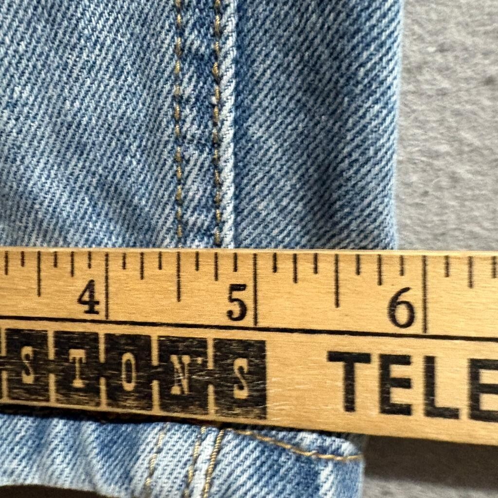Adika Seam Front High Rise Tapered Mom Jeans Womens XS Light Wash Blue Denim