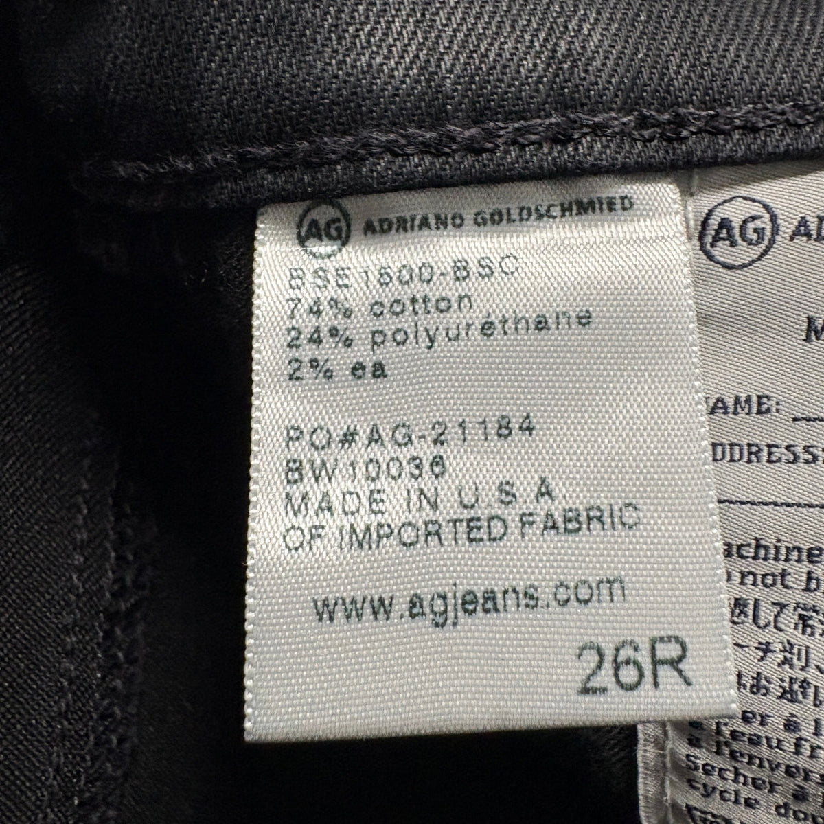 AG Adriano Goldschmied The Absolute Legging Extreme Skinny Jeans Womens 26R Gray
