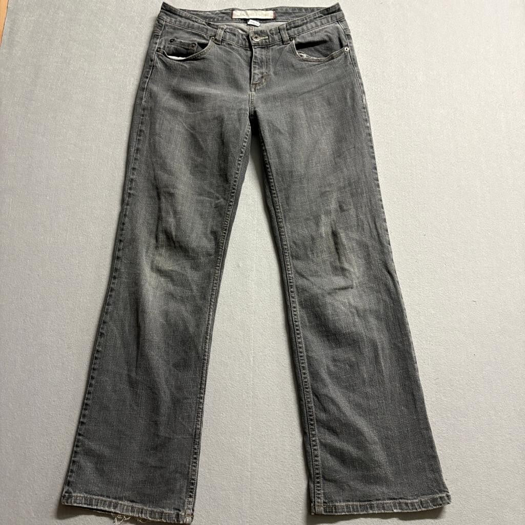 Jane Doe Jeans Womens 5 Gray Denim Low Rise Bootcut Stretch Pants