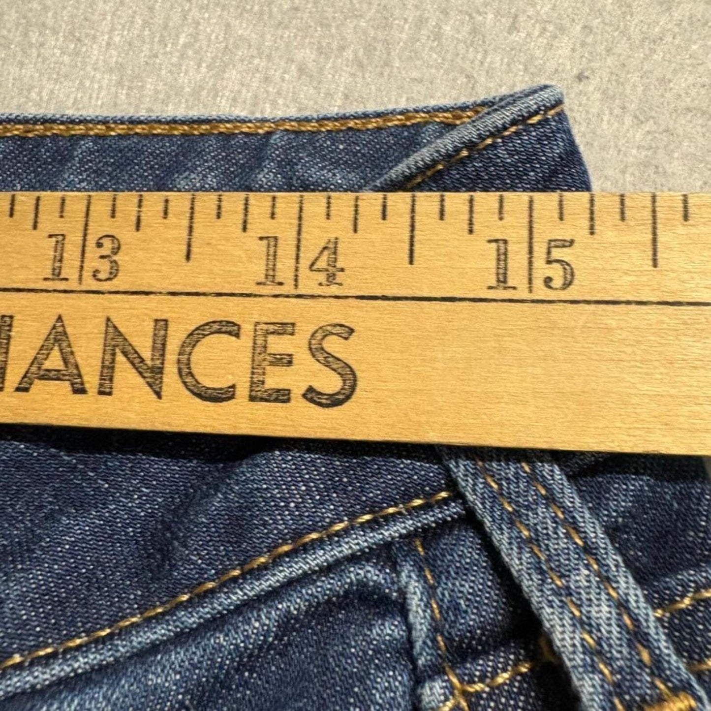 True Religion Tony Bootcut Jeans Womens 29 Blue Denim Made in USA Stretch