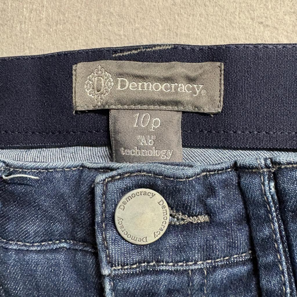 Democracy Ab Solution Bootcut Jeans Womens 10P Blue Stretch Denim