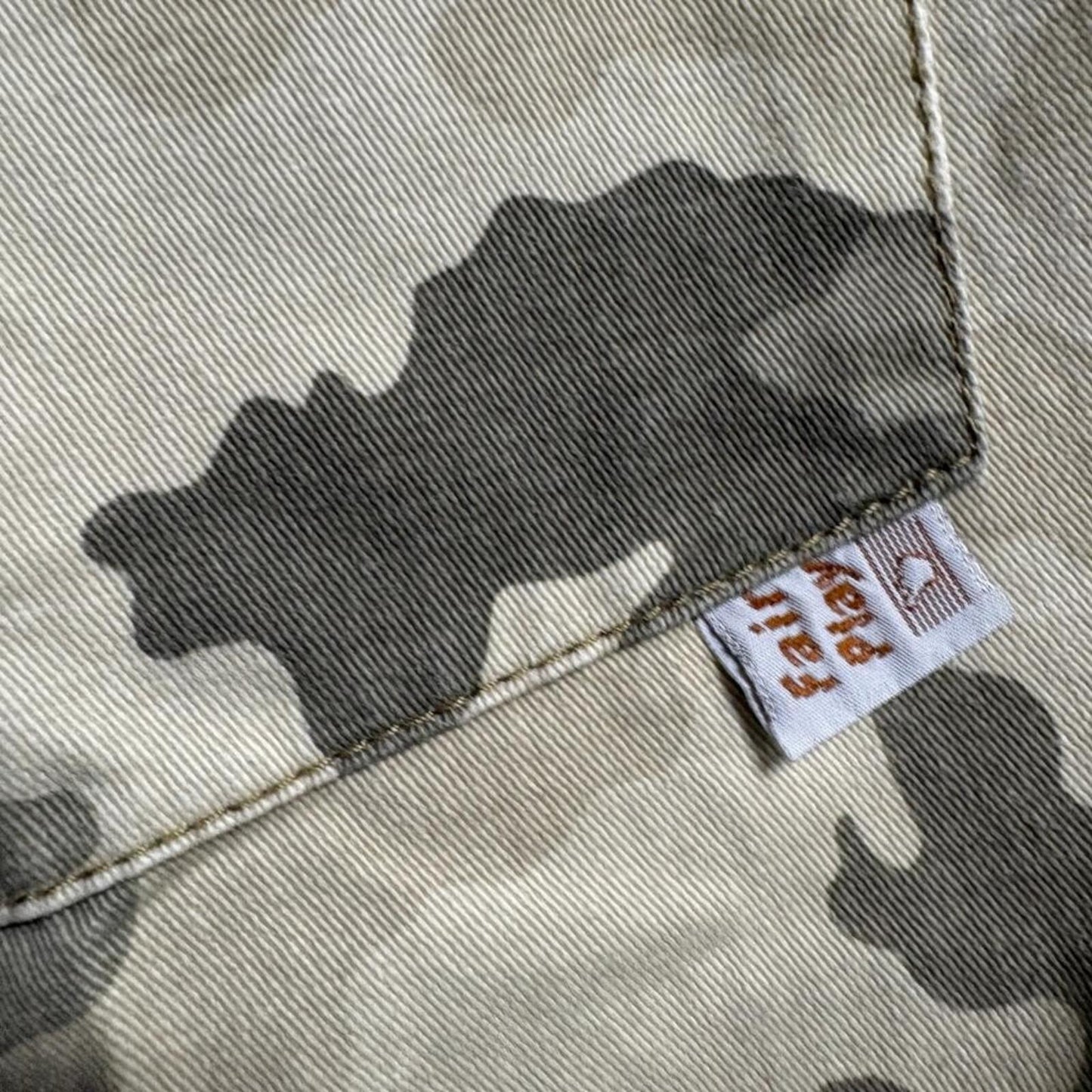 Fair Play Jeanswear Womens Camo Cropped Pants Size 30 Green Camouflage Utility