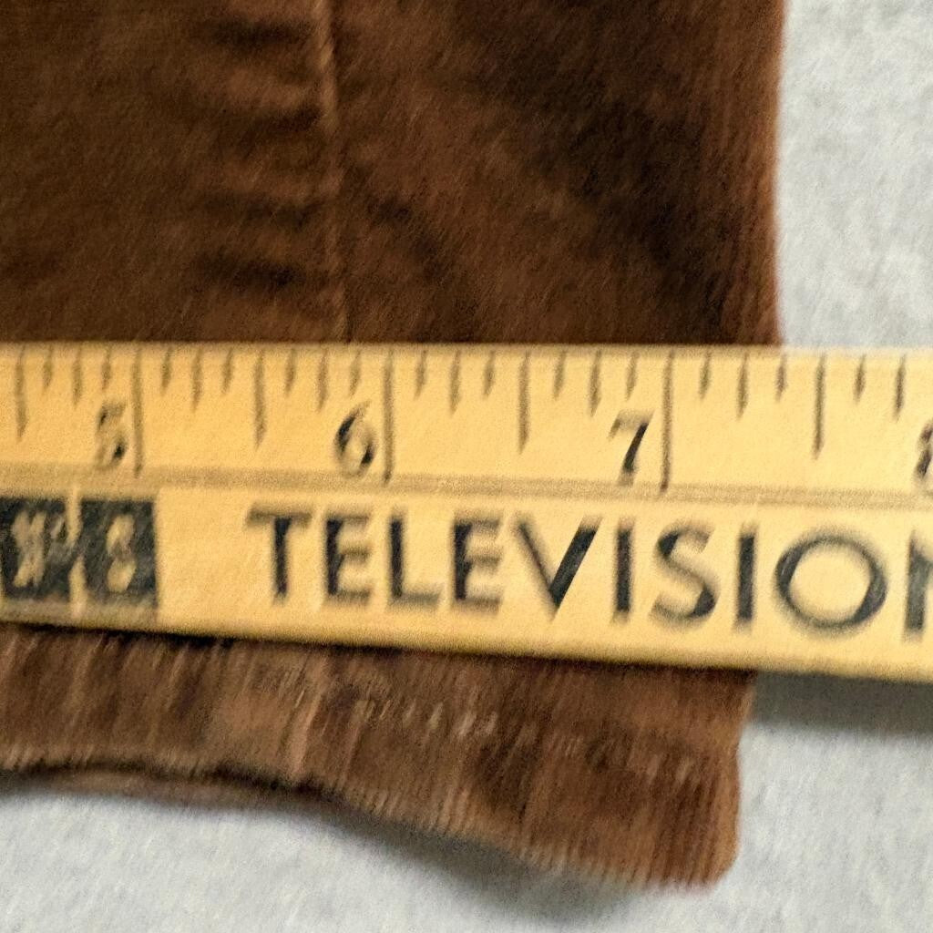 Well Worn Corduroy Pants Womens 10 Brown Stretch Straight Leg Mid Rise Casual