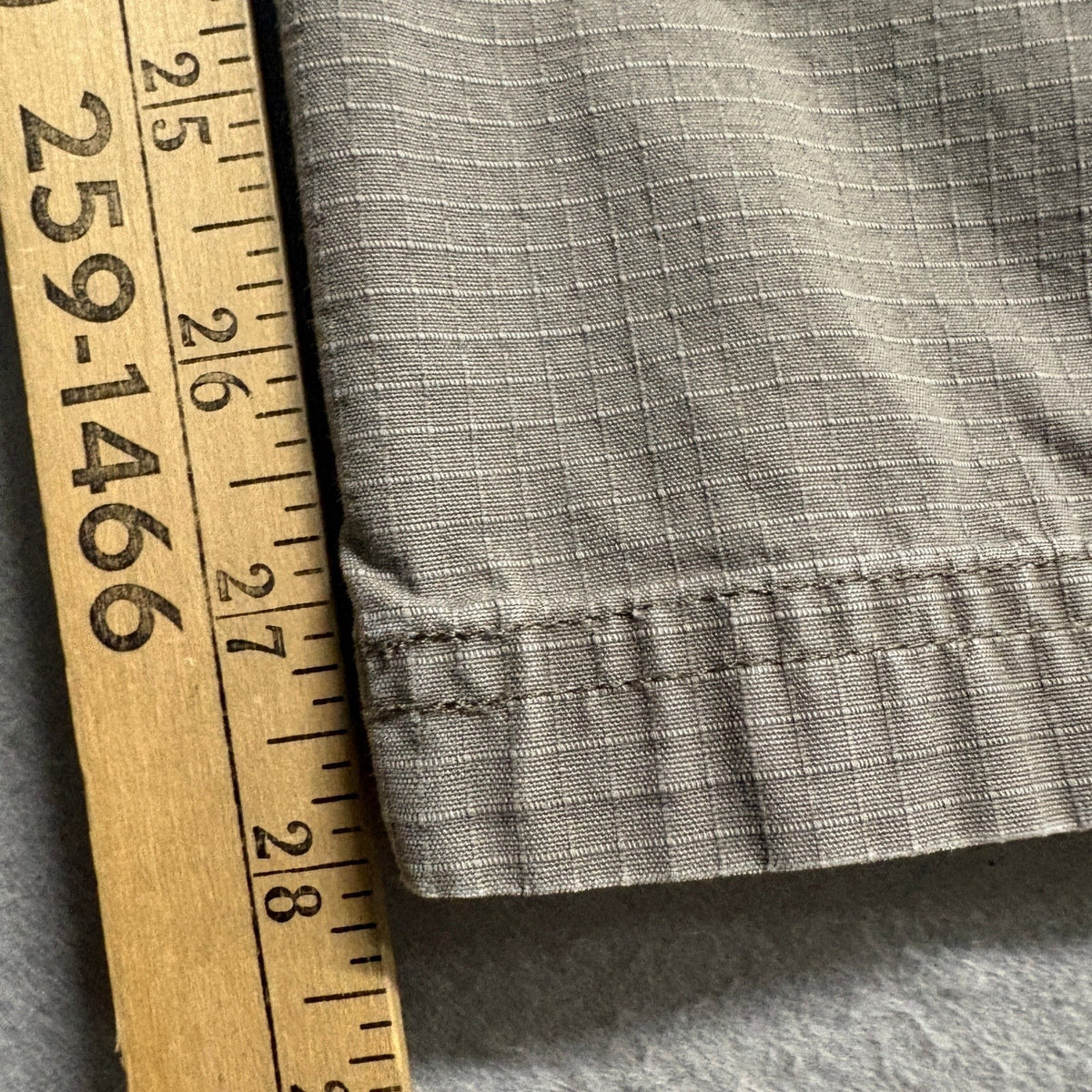 Cabelas Mens Cargo Pants 44x30 Gray Cotton Ripstop Classic Fit Outdoor Hiking