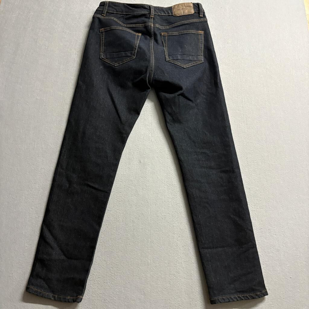M-B-X Slim Fit Jeans Mens 30x30 Dark Indigo Blue Stretch Denim