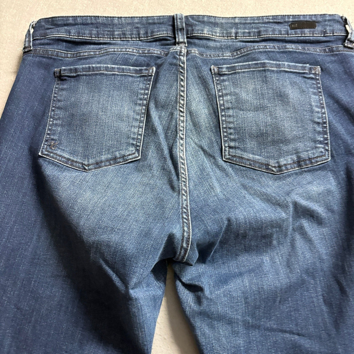 Kut from the Kloth Catherine Boyfriend Jeans Womens 14 Blue Denim Stretch