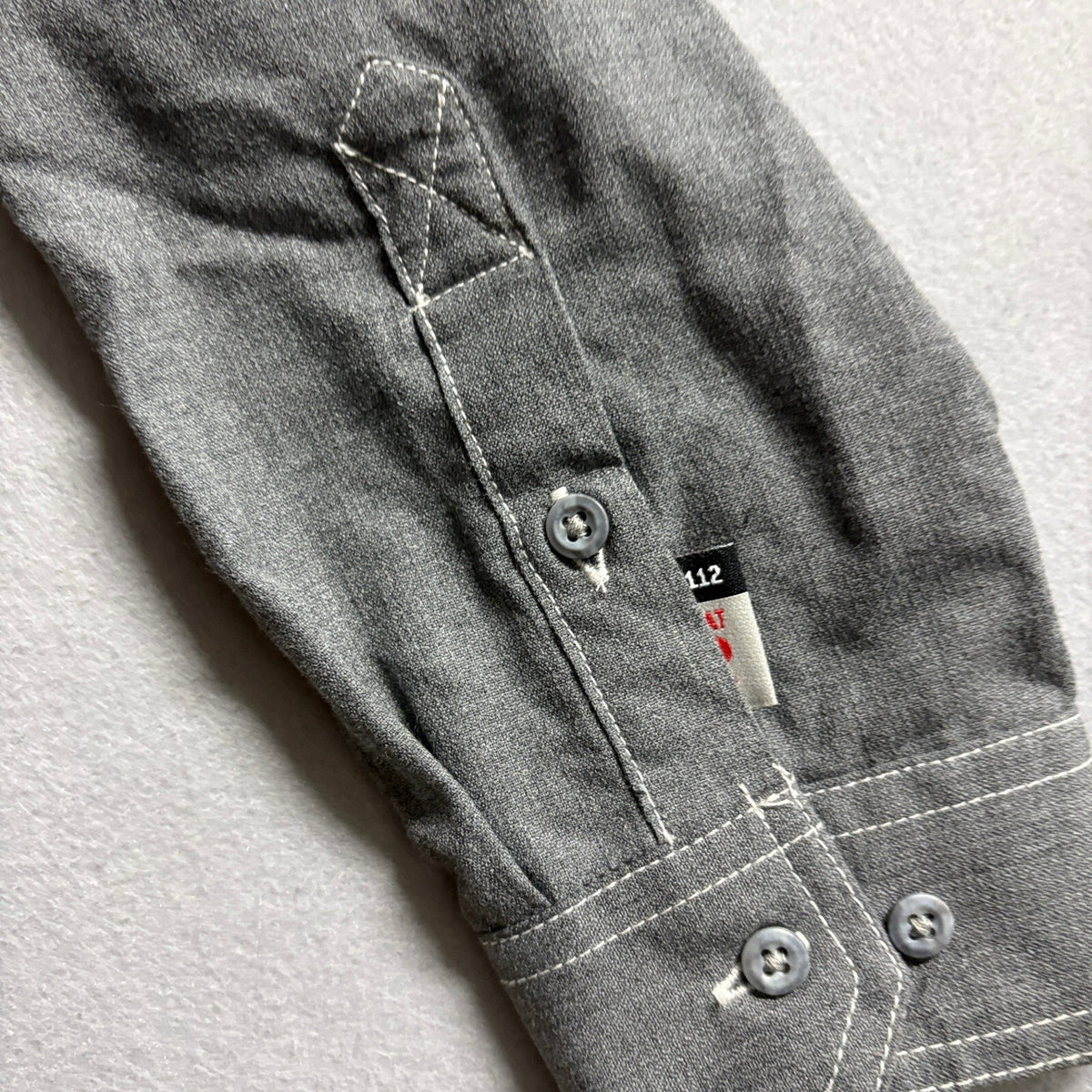 Carhartt FR Force Shirt Mens XL Flame Resistant Gray Long Sleeve Button Up