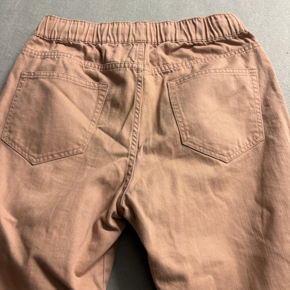 Forever 21 Men Distressed Jogger Pants XS Pink Cotton Drawstring Elastic Waist