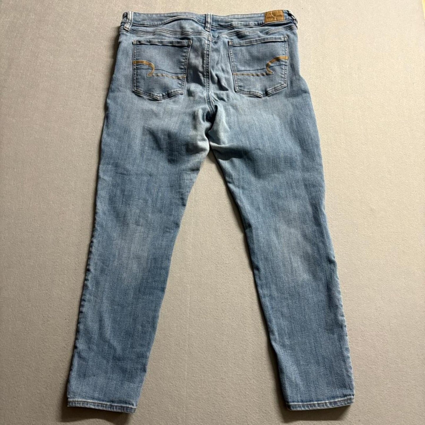 American Eagle Ne(x)t Level Stretch Jegging Jeans Womens 16 Regular Blue Denim