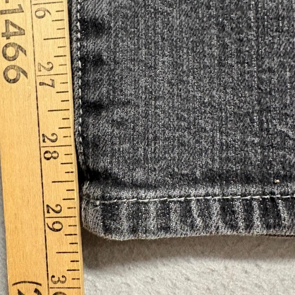 Chico's Platinum Denim Jeans Womens Size 0 Regular Gray Bootcut Stretch