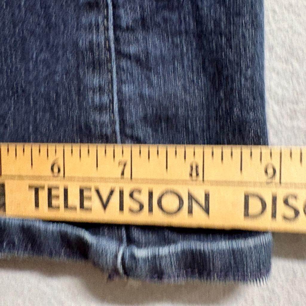 NYDJ Not Your Daughters Jeans Womens 14 Blue Denim Lift Tuck Bootcut Rhinestone