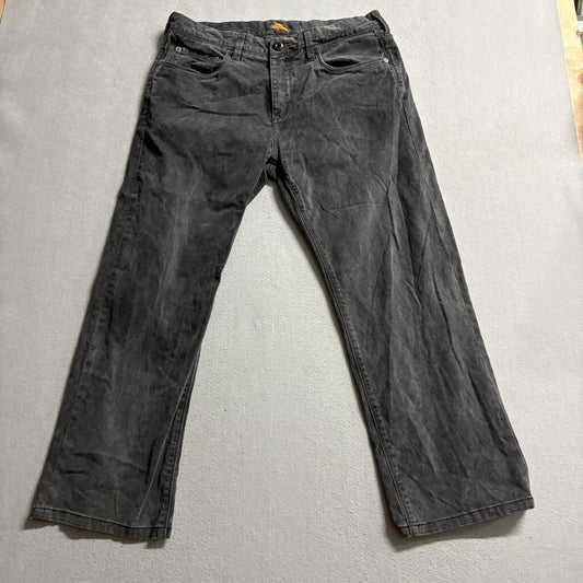 Tommy Bahama Standard Fit Pants Mens 35x32 Gray Cotton Blend Stretch Chino