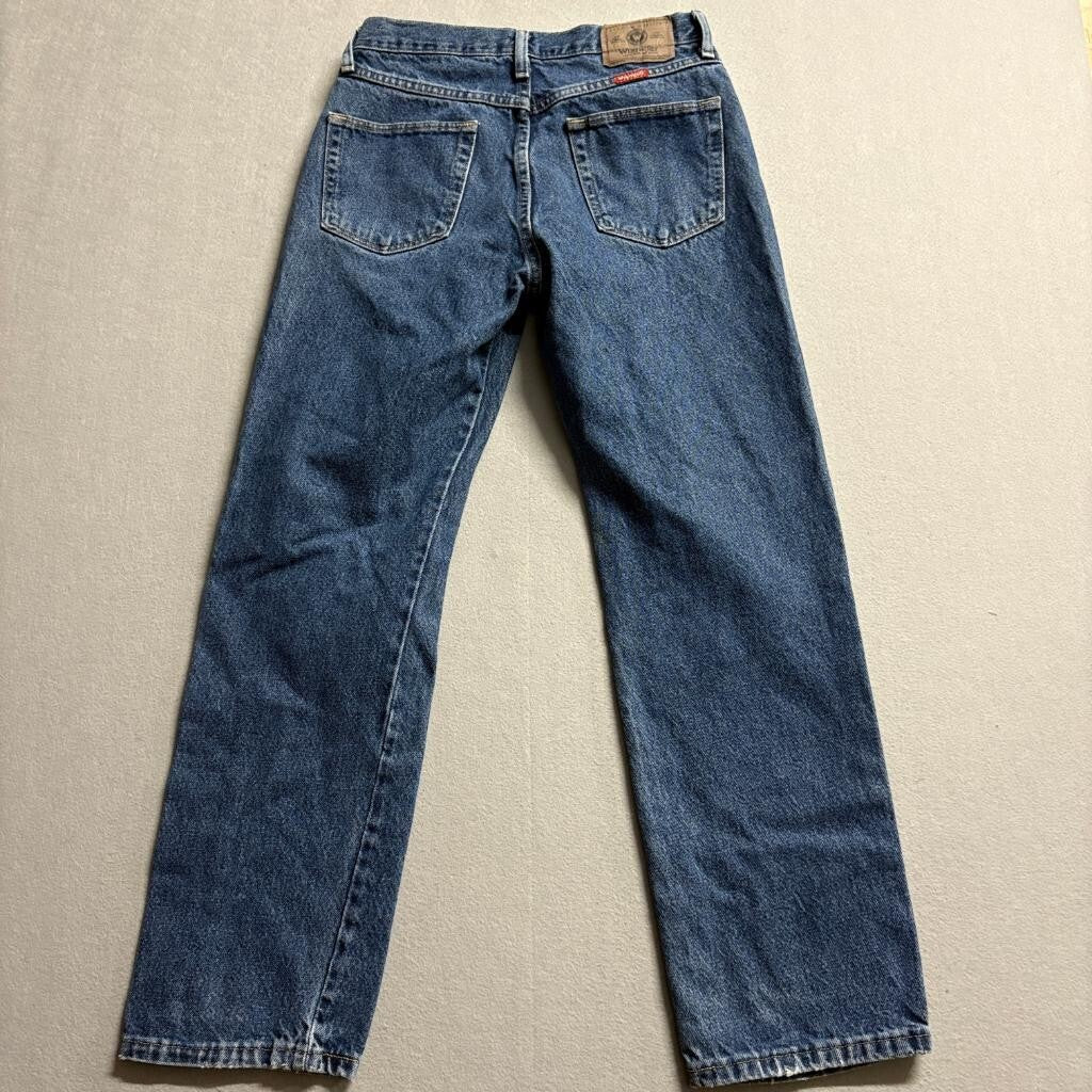 Wrangler Authentics Mens Jeans 30x30 Regular Fit Blue Denim 5-Pocket 96501MR