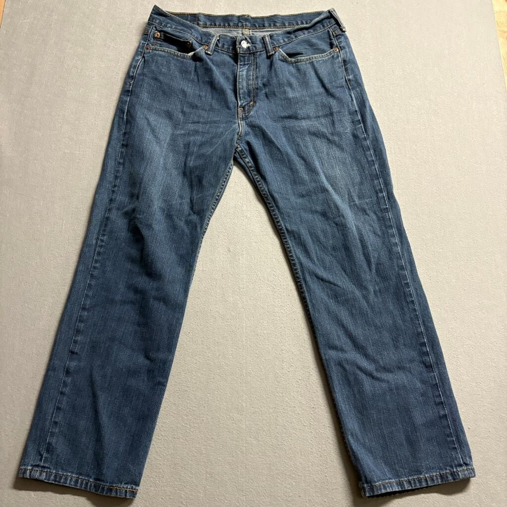 Levi's 514 Straight Fit Jeans Mens 36x30 Blue Denim Cotton Pants