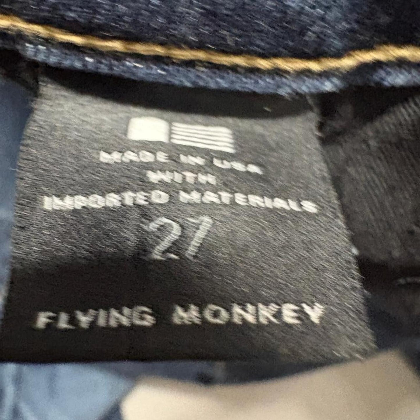 Flying Monkey Platinum Distressed Boyfriend Jeans Womens Size 27 Blue Denim USA